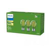 Philips LEDclassic Ultra Efficient, set da 3 A60 E27, 2700 K, 4 W, 8720169283886, A60 LEDclassic [Lampadine > Lampade a LED]