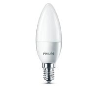 Philips LEDOL40SMCW Lampadina LED Oliva, Plastica, 5.5W Equivalenti a 40W, E14, Bianco
