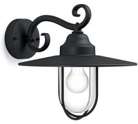 Philips Lighting Pasture Lampada da Parete Plafoniera Illuminazione Giardino Ambienti Esterni Design Vintage Black Edition, Nickel, 30 x 36 x 30 cm