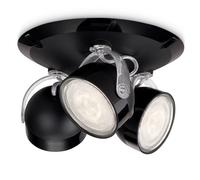Philips Lighting 532333016 Dyna Lampada con 3 Faretti a LED, Nero