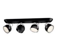 Philips Lighting 532343016 Dyna Lampada con 4 Faretti a LED, Nero