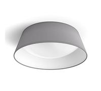 Philips Lighting 77737100, Lampada da Soffitto LED Dawn, Equivalente a 14W, 30K, Luce Bianca Calda, Non Dimmerabile, Grigio