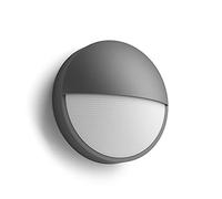 Philips Lighting Capricorn Lampada LED da Parete, Giardino ed Esterni, 6W, Nero