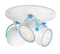 Lampada Applique da Parete o Soffitto Plaffoniera 3 Faretti Luce a LED Bianco