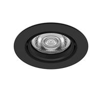 Philips Lighting Faretto da Incasso LED Impala, Equivalente a 6W, 27K, Dimmerabile, Nero