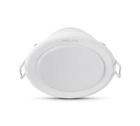 Philips Lighting Faretto da Incasso LED Meson, Equivalente a 6 W, 30K, Luce Bianca Calda, Non Dimmerabile, Bianco (59444310)