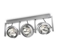 Philips Lighting Fast Barra Spot con 3 Luci, Lampadina Inclusa, Grigio