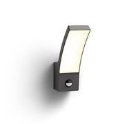 Philips Lighting lampada a parete con LED integrato Splay, con sensore di movimento, IP44, 2700K, Antracite