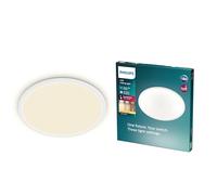 Philips Lighting Lampada da Soffitto LED Superslim, Equivalente a 18 W, 27 K, IP20, Non Dimmerabile, Metallo, Bianca, 18 W