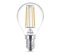 Philips Lighting Lampadina LED Classic Sfera, Attacco E14, 4W Equivalenti a 40W, 2700K, Luce Bianca Calda