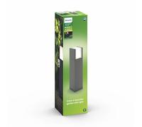 Philips Lighting Lampione LED Arbour, per Esterni, Basso, 6W, Luce Bianca Calda, Nero
