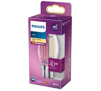 Philips E14 LED candela 4,3W bianco caldo filament Philips