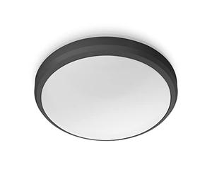 Philips Lighting Plafoniera con LED integrato Doris, per esterni, IP54, 2700K, Nera
