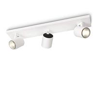 Philips Lighting Runner, Barra 3 Faretti, Metallo, Bianco, Lampadine Non Incluse