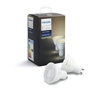 Philips Lighting White Ambiance Set 2 Faretti Spot LED GU10, 5.5 W, Bianco, 57 x 50 cm, Versione 2018
