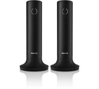 Telefoni cordless Philips LINEA Duo DECT Nero