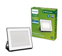 PHILIPS Lois, Faretto da esterno, Nero | 30 W, 3000 K, Durata 15000 ore, Resistente all'acqua e alle intemperie, Design senza cornice, Distribuzione luce uniforme