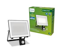PHILIPS Lois Proiettore da esterno con Sensore, 50 W, 3000 K, Nero