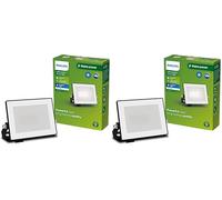 PHILIPS Lois, Proiettore per Esterni, 10 W, 3000 K, Nero (Confezione da 2)