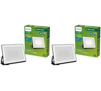 Philips Lois, Proiettore per Esterni, 20 W, 5000 K, Nero (Confezione da 2)