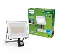 PHILIPS Lois, Proiettore UltraEfficient, per Esterni, con Sensore di Movimento, 24 W, 3000 K, Antracite