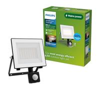 PHILIPS Lois, Proiettore UltraEfficient per Esternoi, con Sensore di Movimento, 14 W, 3000 K, Antracite