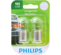 Philips LongerLife 105 12.8W Due Lampadine Targa Etichetta Luce Ricambio Lampada