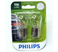 Philips LongerLife 1156 26.88W Due Lampadine Faro IN Curva Giro Ricambio Orig.