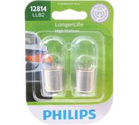 Philips LongerLife 12814 10W Due Lampadine Targa Etichetta Luce Ricambio Lampada