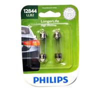 Philips LongerLife 12844 5W Due Lampadine Targa Piastra Luce Ricambio Orig.