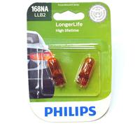 Philips LongerLife 168NA 5W Due Lampadine Anteriore Lato Marker Luce Sostituire