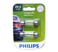 Philips LongerLife 211-2 12.42W Due Lampadine Passo Porta Luce Ricambio Stock OE