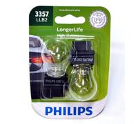 Philips Lampadine LongerLife 3357 27/8W Due Freno Stop Coda Parco Ricambio