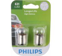 Philips LongerLife 631 8.82W Due Lampadine Cappuccio Motore Bay Luce Lampada
