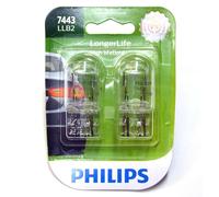 Philips LongerLife 7443 25/6W Due Lampadine Anteriore Giro Signal Luce Lampada
