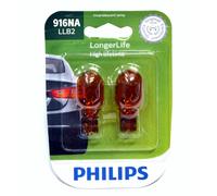 Philips LongerLife 916NA 7.29W Due Lampadina Posteriore Giro Signal Luce Ambra