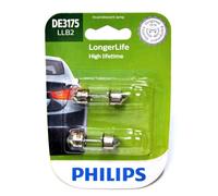 Philips LongerLife DE3175 10W Due Lampadine Interno Cupola Luce Ricambio Azione
