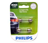 Philips LongerLife DE3425 10W Due Lampadine Guanto Scatola Luce Ricambio Orig.
