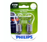 Philips LongerLife P21W 21W Due Lampadine DRL Diurna Corsa Luce Ricambio