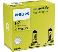 Philips Longlife EcoVision DuoPack H7 Halogeno 55W 12V Lampadine Auto