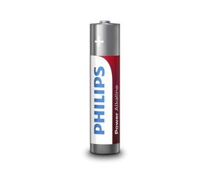 Philips LR034PB/05 - Batterie alcaline AAA da 1,5 V, confezione da 4