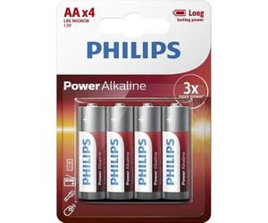 Philips LR6P4B/10, Power Batteria alcalina AA, Pacco da 4