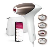 Philips Lumea serie 8000, dispositivo di depilazione IPL, alternativa alla depilazione laser, tecnologia SenseIQ, 4 accessori per corpo, viso, zona bikini e ascelle, modello BRI948/00