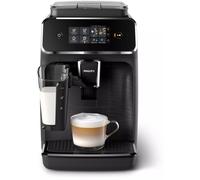 Philips Macchina Caffè Automatica Espresso con Macinacaffè Caffè in Grani colore Nero Series 2200 LatteGo - EP2230/10