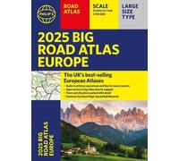 Philip's Maps 2025 Philip's Big Road Atlas of Europe (Tascabile)