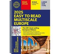 2025 Philip's Easy to Read Multiscale Road Atlas Europe (Anello, filo)