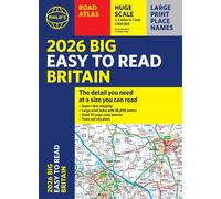 Philip's Maps 2026 Philip's Big Easy to Read Britain Road Atlas (Tascabile)