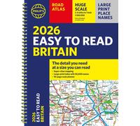 Philip's Maps 2026 Philip's Easy to Read Road Atlas of Britain (Anello, filo)