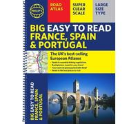 Philip's Maps Philip's Big Easy to Read France, Spain & Portugal (Anello, filo)