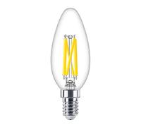 PHILIPS MASTER LED E14 Candela Filamento Chiara 3.4W 470lm - 922-927 Dim aWarm | Miglior resa cromatica - Dimmerabile - Sostitutiva 40W